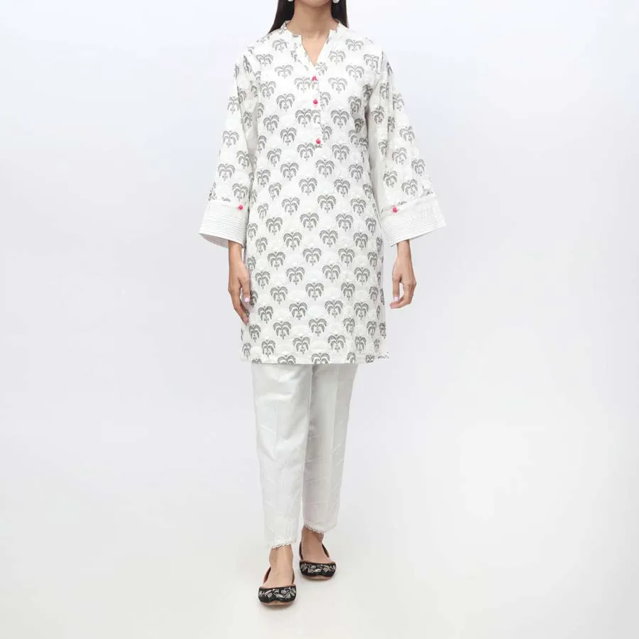 1PC- Puff Printed Cambric Shirt PS4005