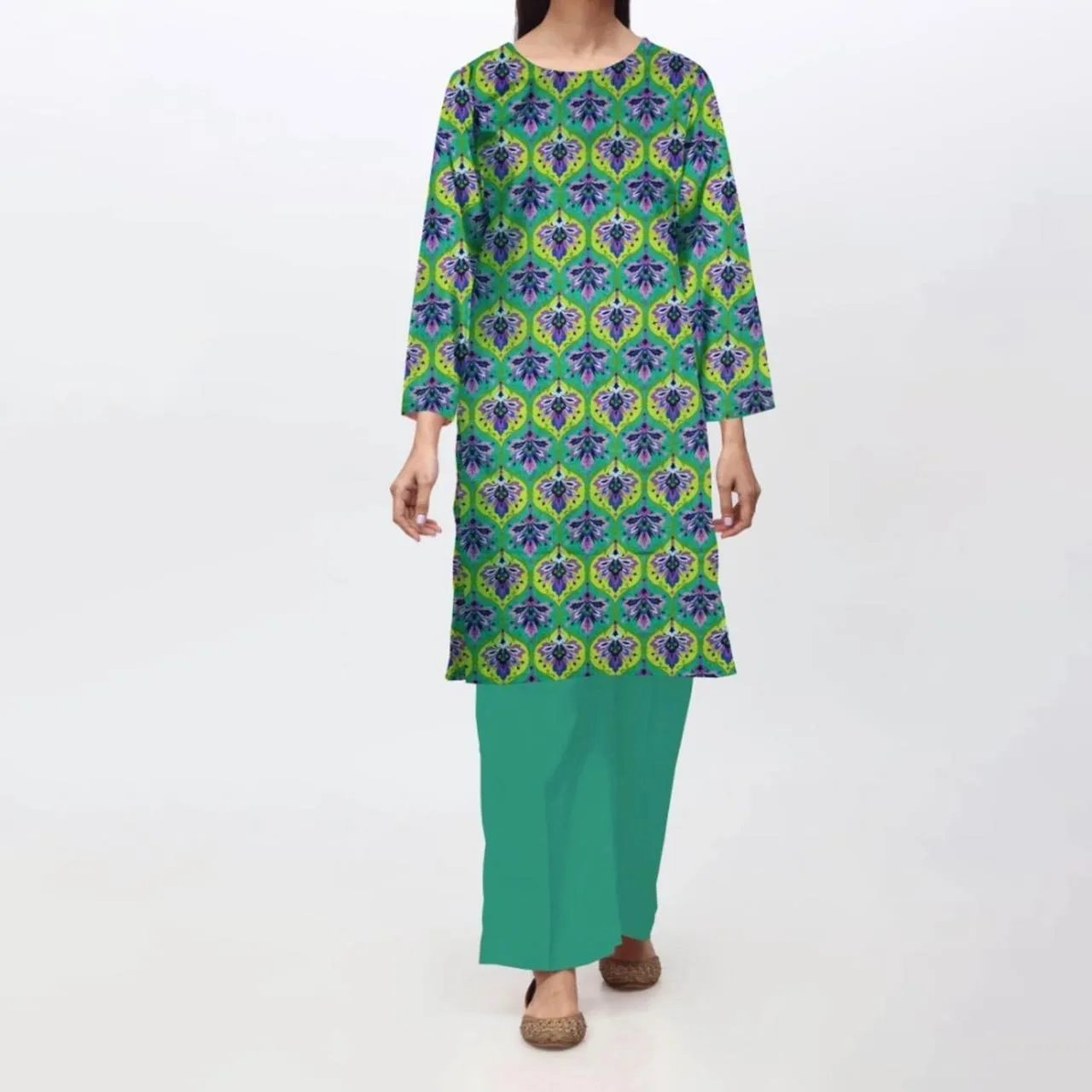 1PC- Unstitched Digital Printed Lawn Shirt PS4660