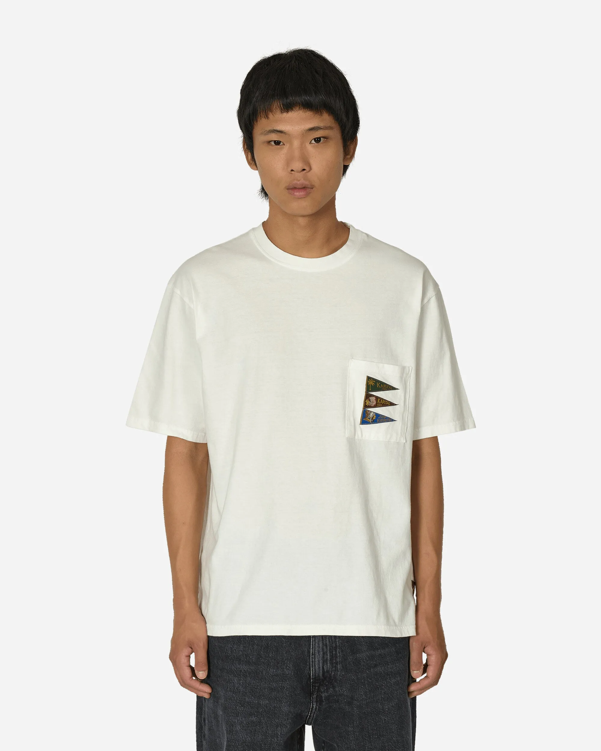 20/-Jersey Pennant T-Shirt (4Flags) White