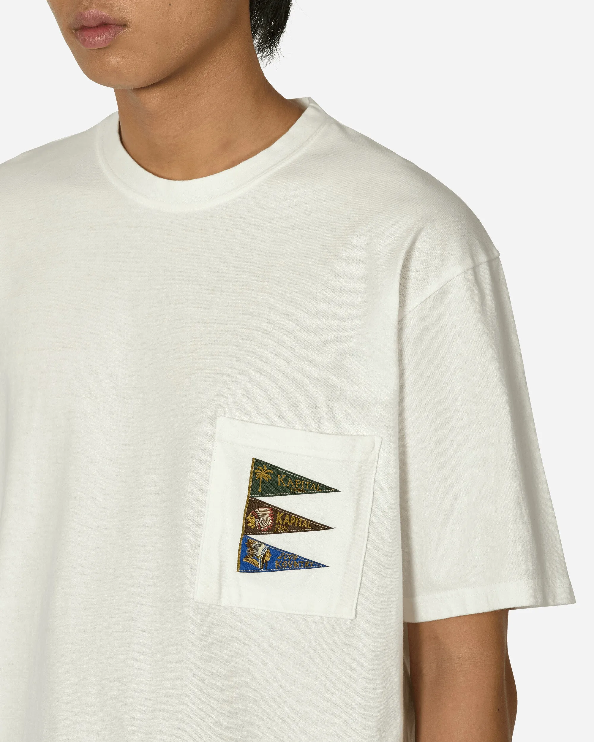 20/-Jersey Pennant T-Shirt (4Flags) White