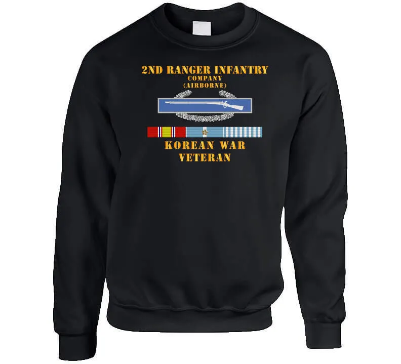 2nd Ranger Infantry Company (airborne) W Cib W Korea Svc X 300 T Shirt