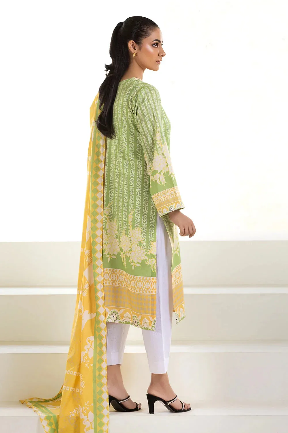 2PC Unstitched Printed Lawn Shirt and Dupatta KSD-2739