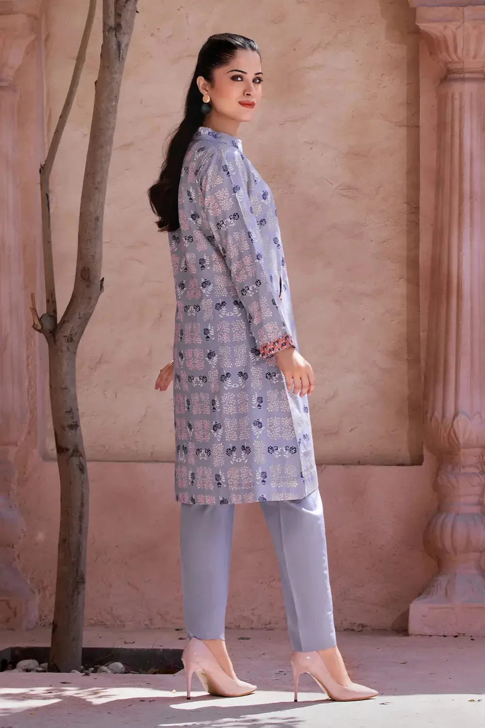 2PC Unstitched Printed Lawn Shirt and Trouser KST-2634