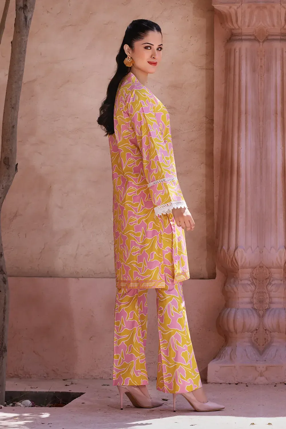 2PC Unstitched Printed Lawn Shirt and Trouser KST-2637