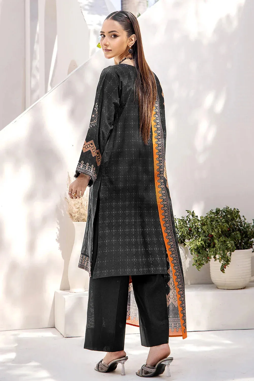 3PC Printed Unstitched Lawn Suit KLA-2417