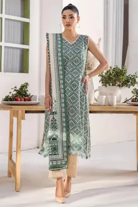 3PC Printed Unstitched Lawn Suit KLA-2425