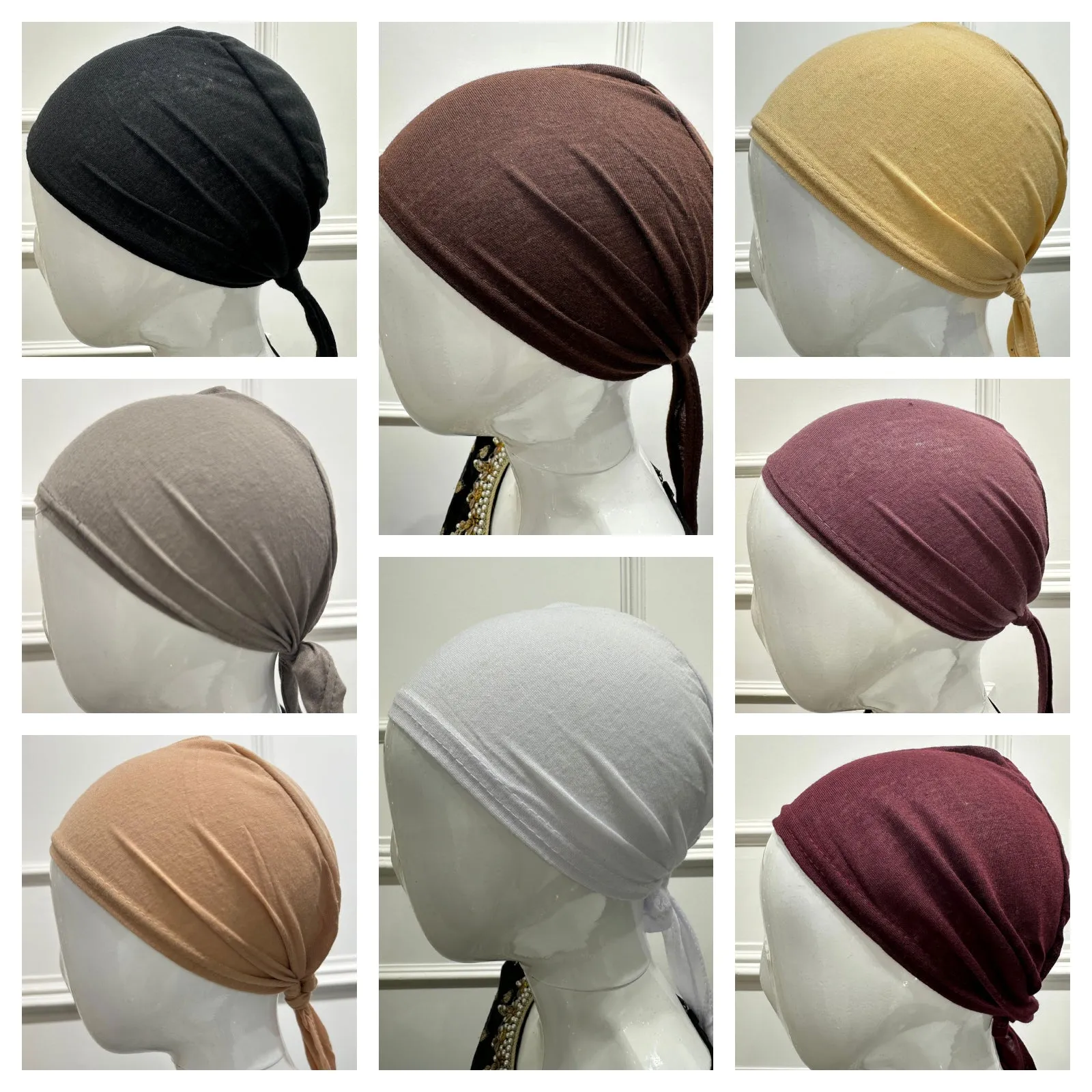 A102 Tie-up Hijab cap