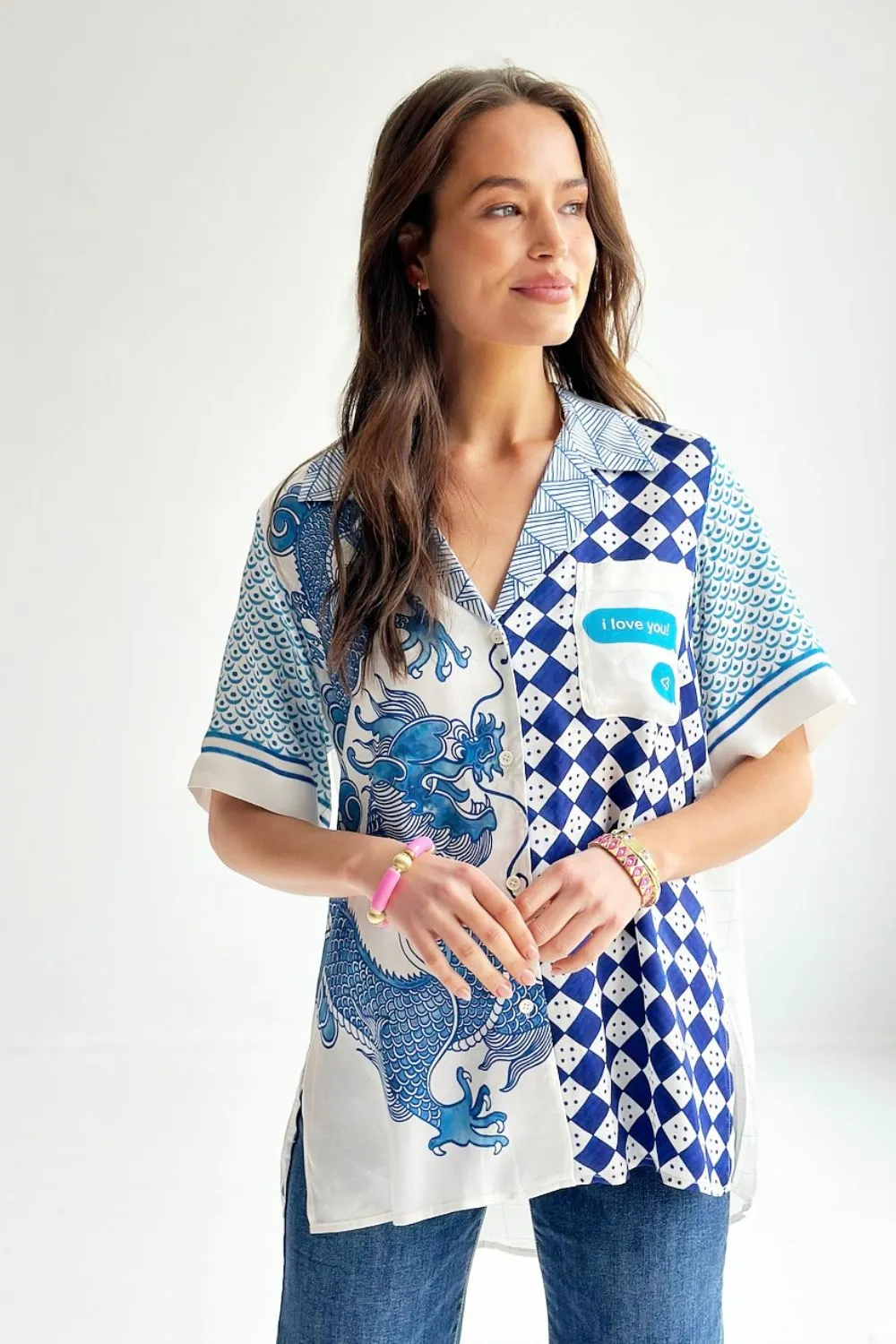 Addison Short Sleeve Shirt - Amalfi Coast