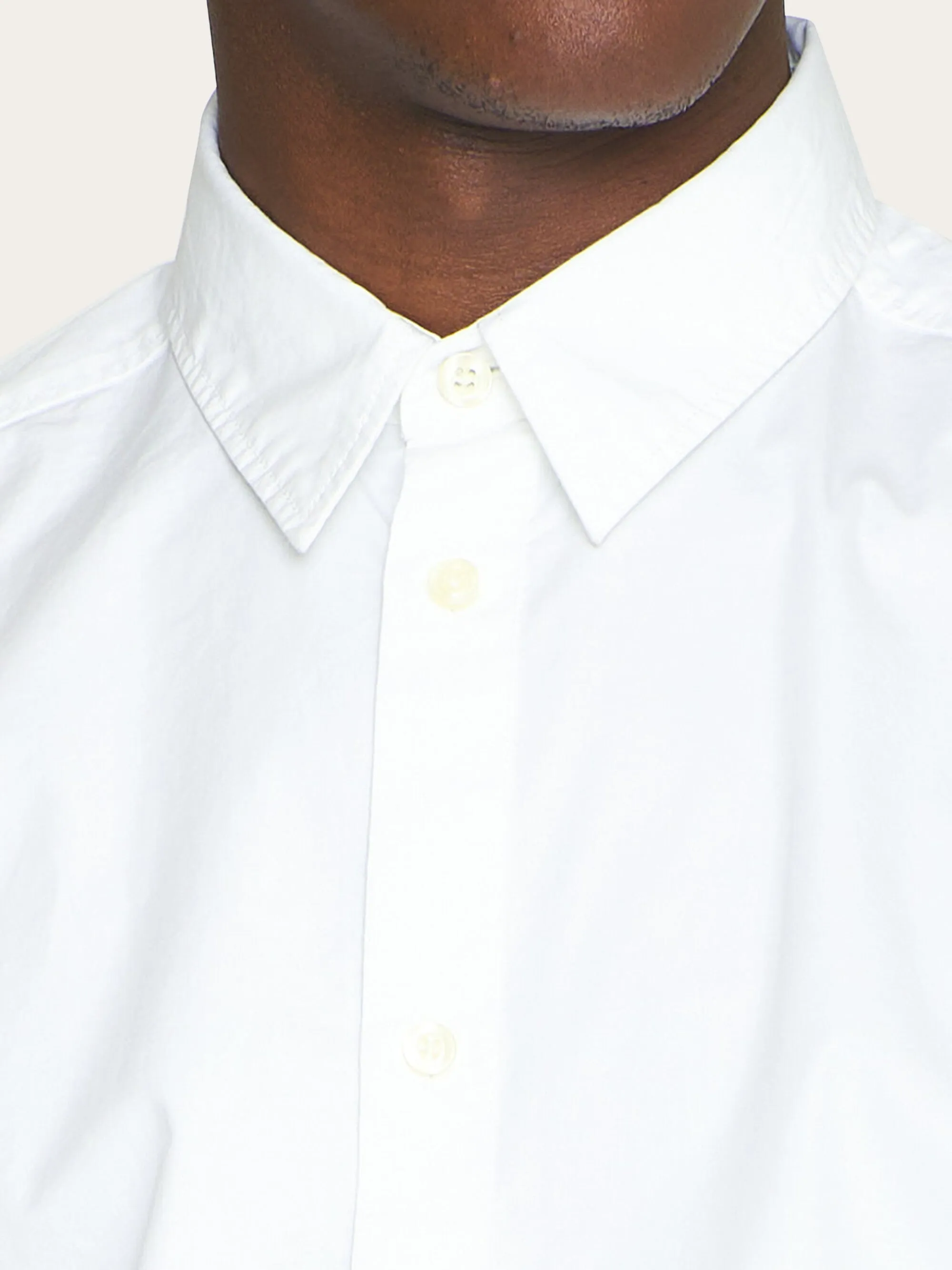 ALF regular crispy cotton shirt - GOTS/Vegan - Bright White