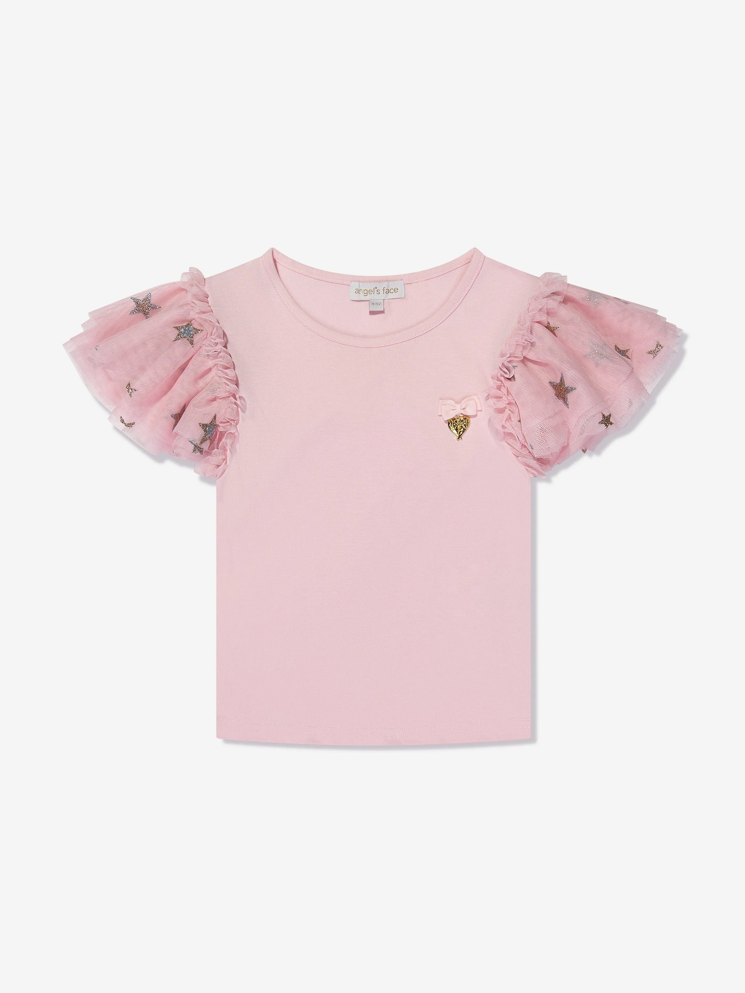 Angels Face Girls Tanzi Star Top in Pink