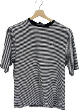 Anine Bing Black/White Striped T-Shirt S