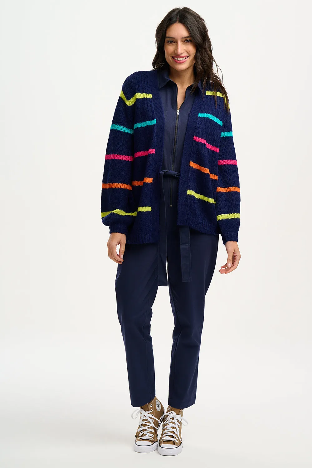 Anwen Boilersuit - Navy, Rainbow Star