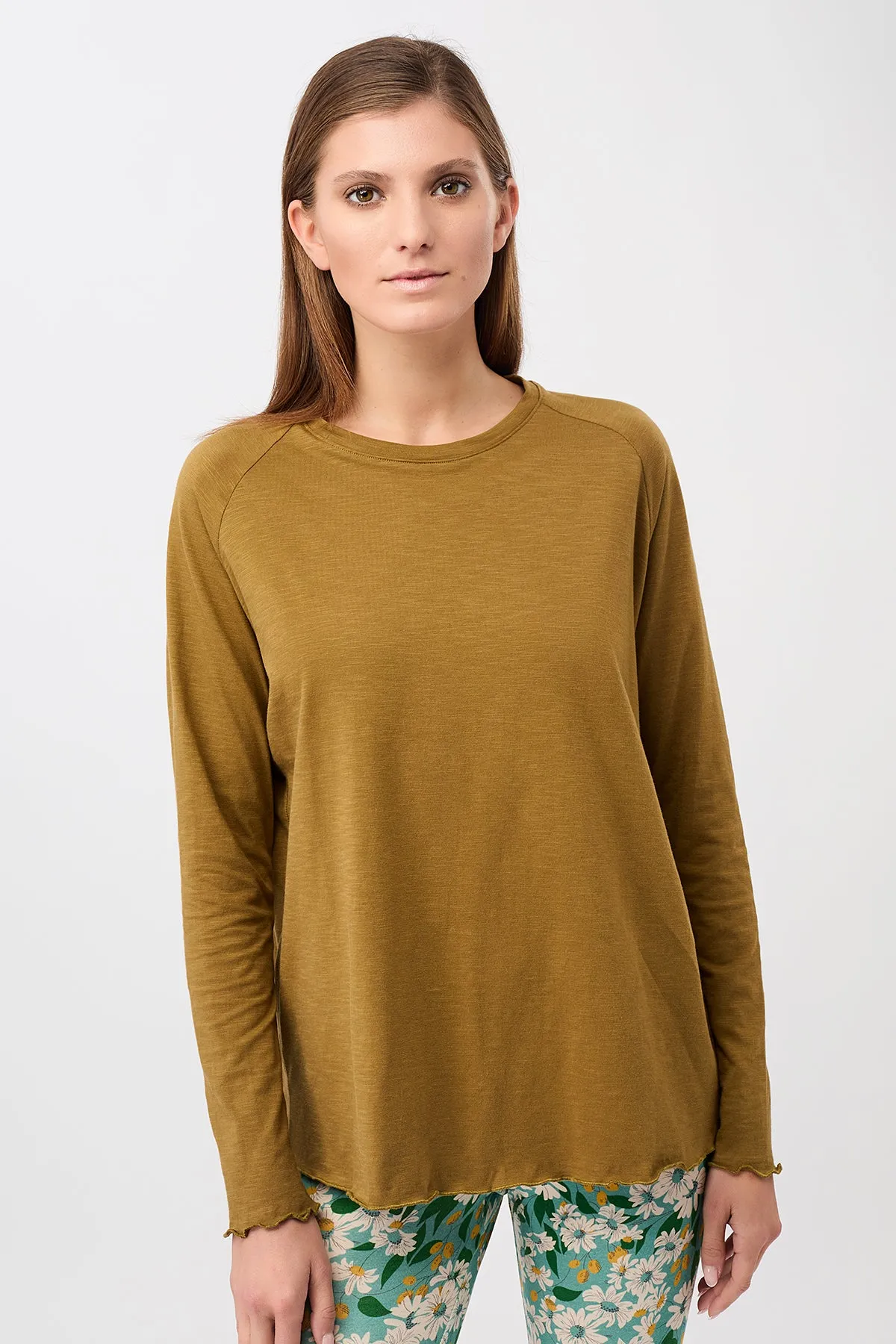 Back Bow Longsleeve (Olive), GOTS