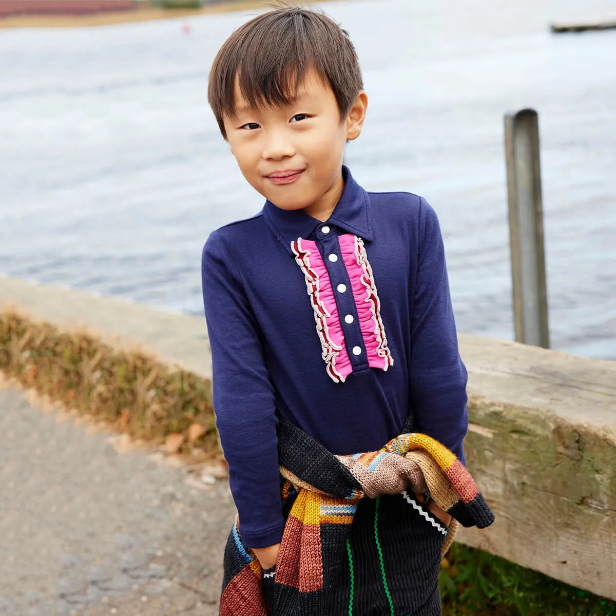 Beau Top in Maritime Blue by Misha & Puff