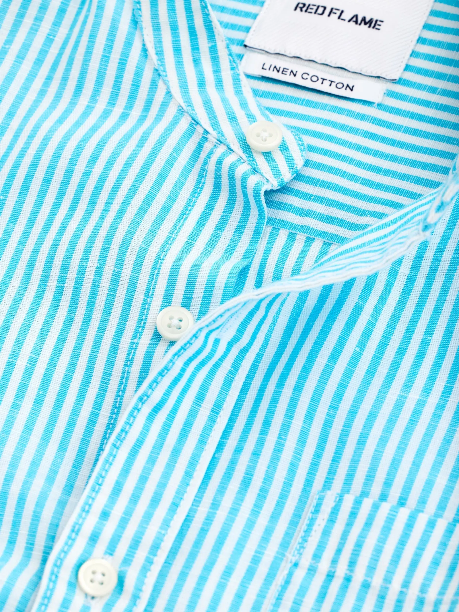 Blue Striped Linen Shirt