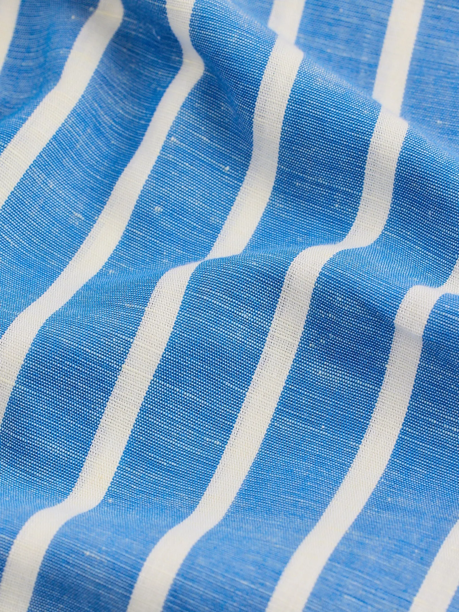 Blue Striped Linen Shirt