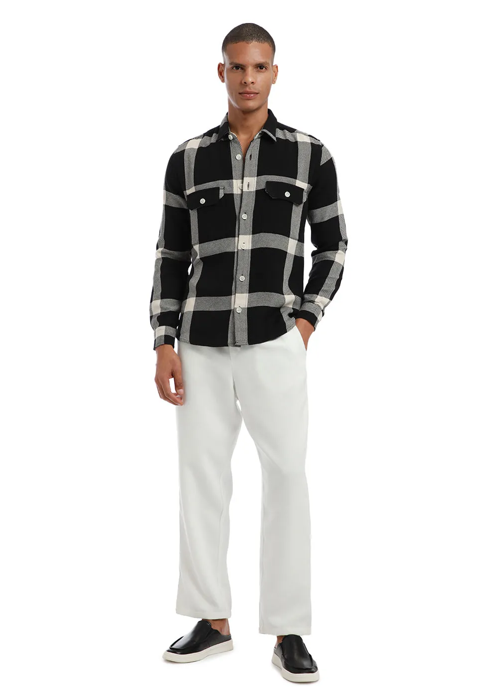 Bold Classic Brushed Cotton Check Shirt