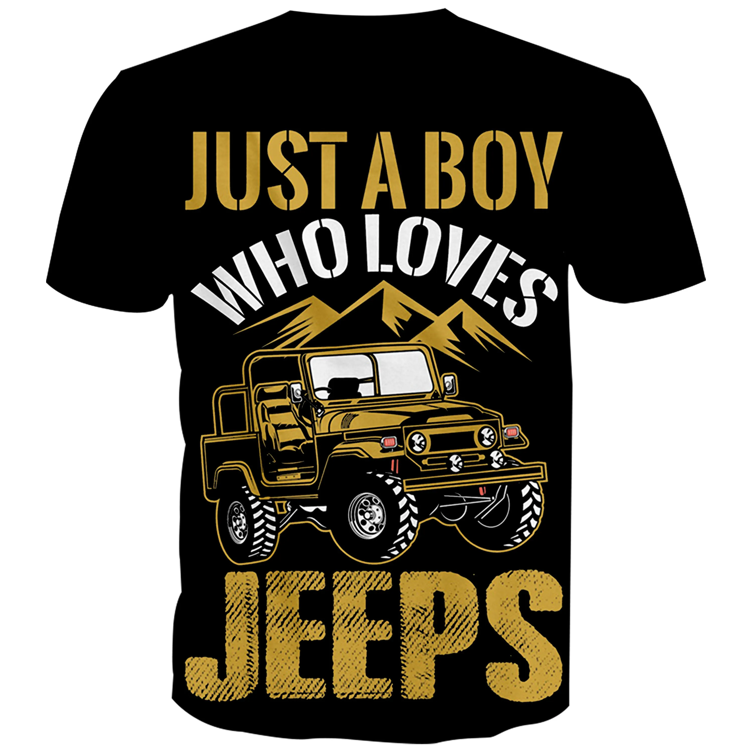 Boy who loves Jeep - T-Shirt