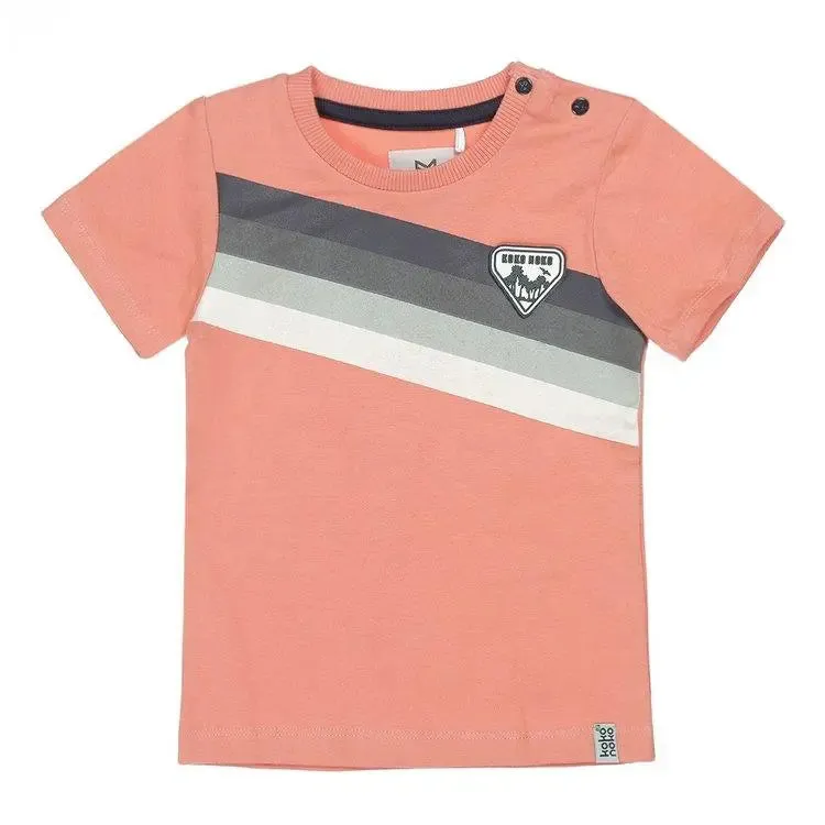 Boys T-shirt Dusty Orange Red | Koko-Noko