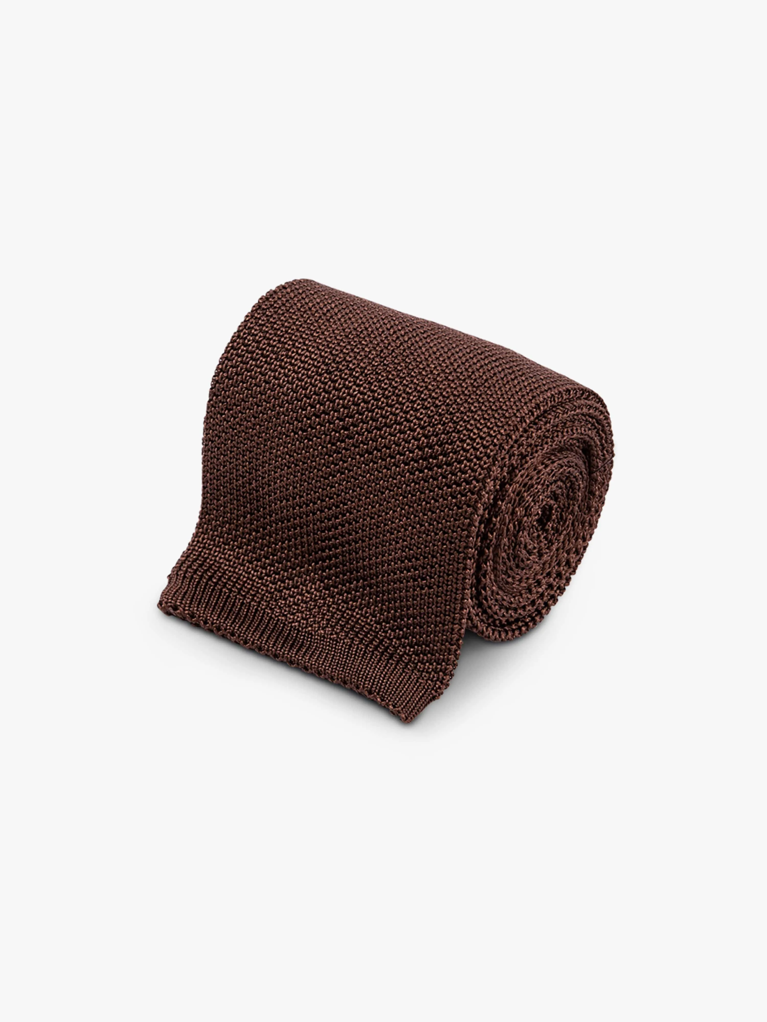 Brown Knitted Tie