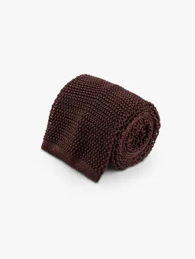 Brown Knitted Tie