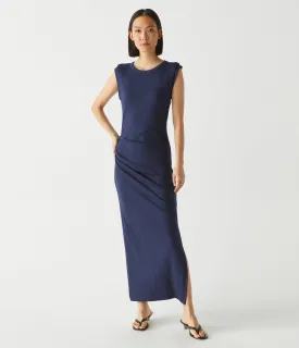 Calliope Power Shoulder Maxi Dress