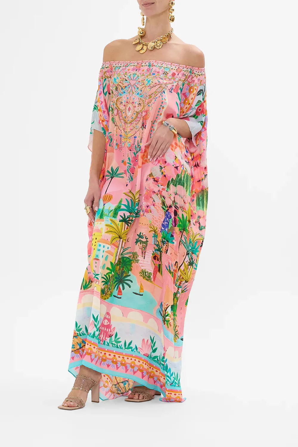 Camilla Off Shoulder Kaftan - Sister Sunset