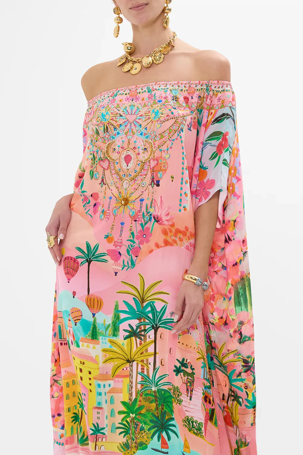 Camilla Off Shoulder Kaftan - Sister Sunset