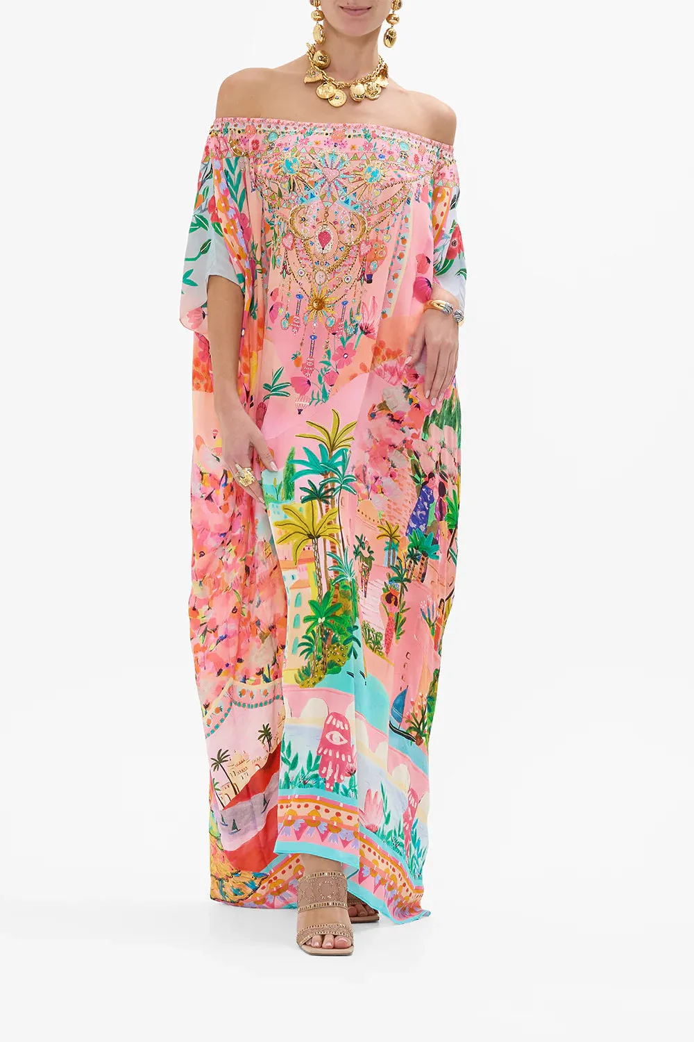 Camilla Off Shoulder Kaftan - Sister Sunset