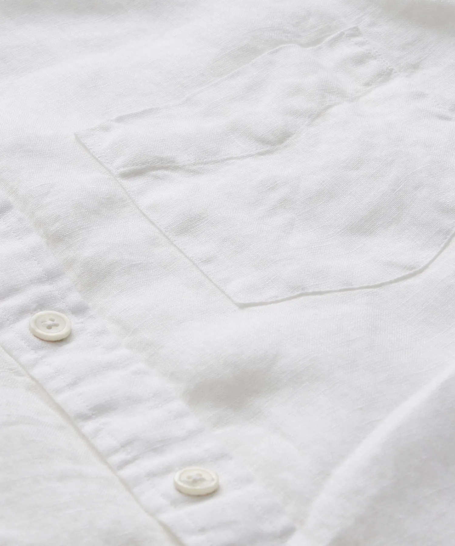 Classic Fit Sea Soft Irish Linen Shirt in White