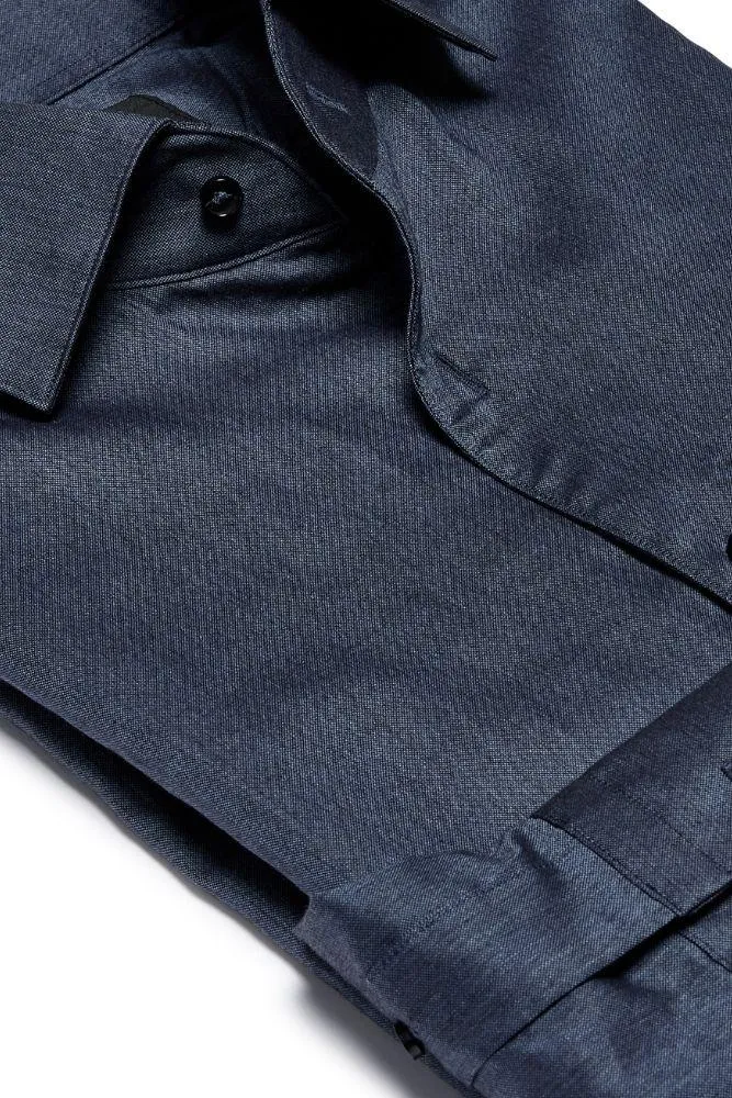 Cooper Shirt  - Sharkskin Blue Cotton Shirt