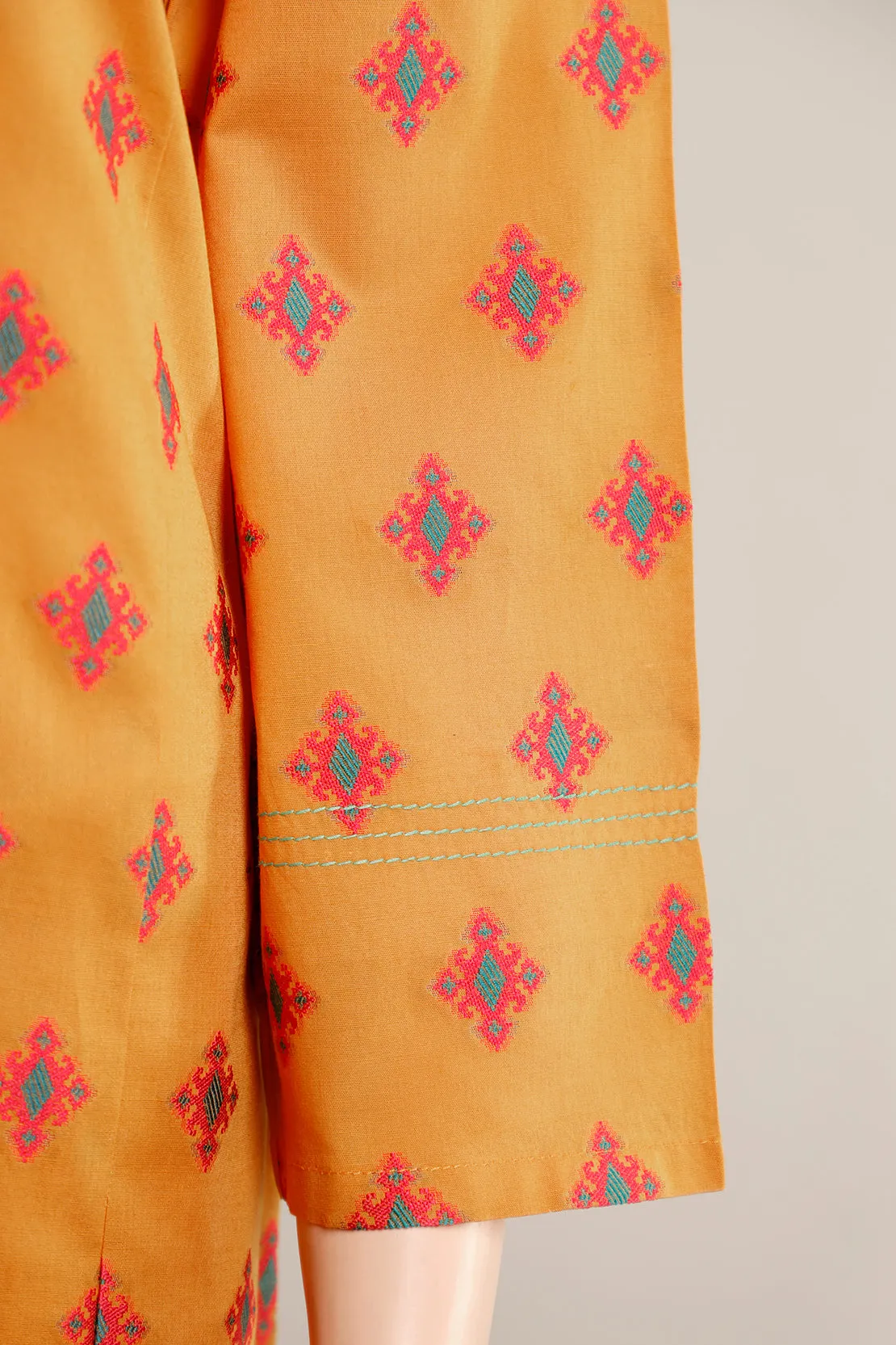 Cotton Jacquard Stitched 2 Piece (Shirt/Trouser)