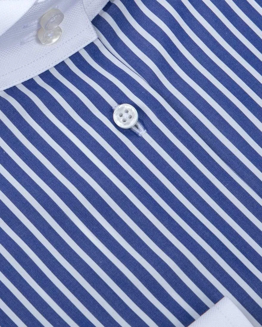 Dark Blue Striped Douglas Shirt