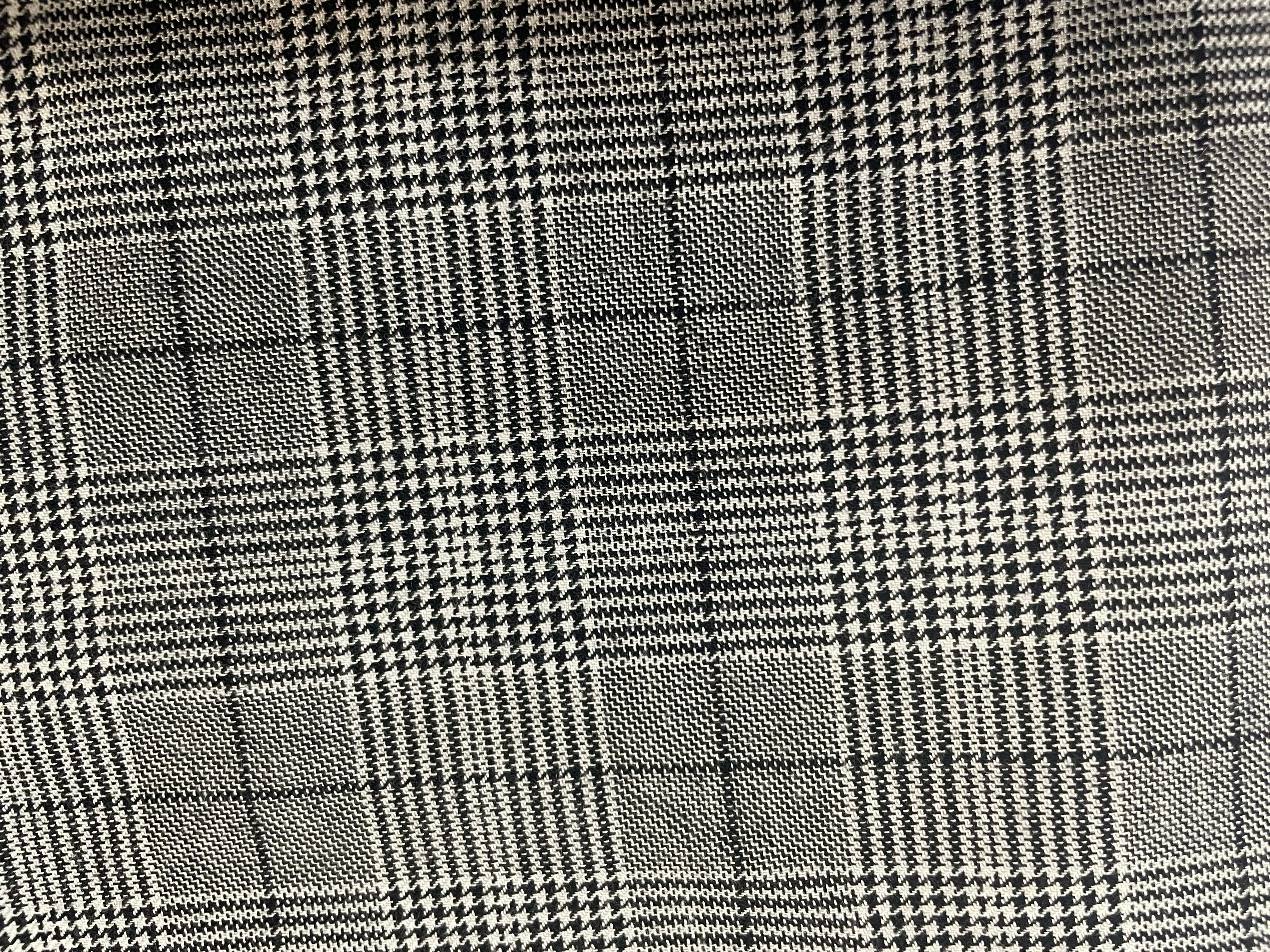 English Cotton Plaid - Black & White