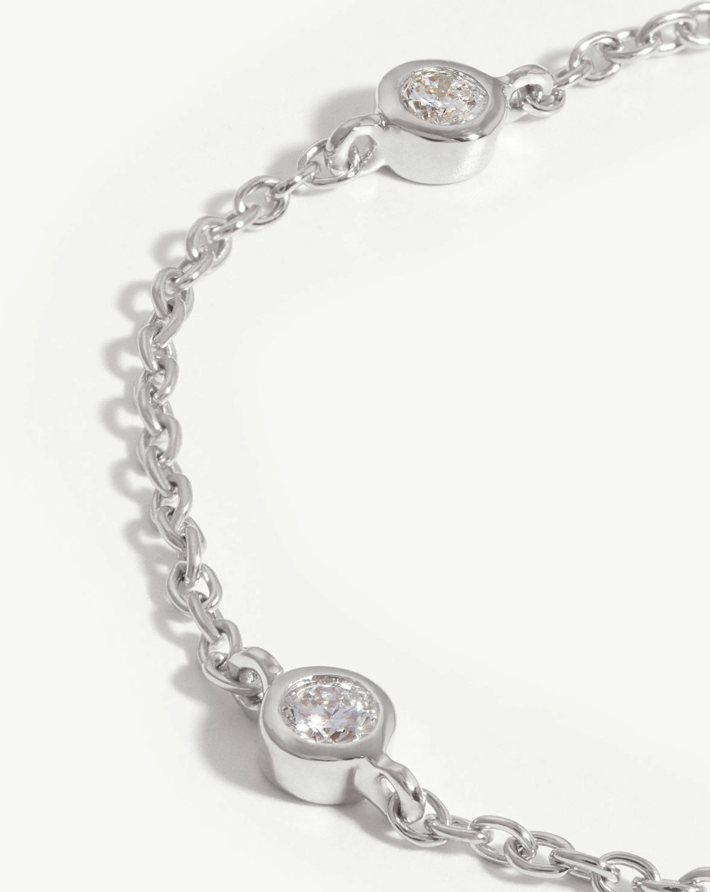 Fine Floating Diamond Bracelet