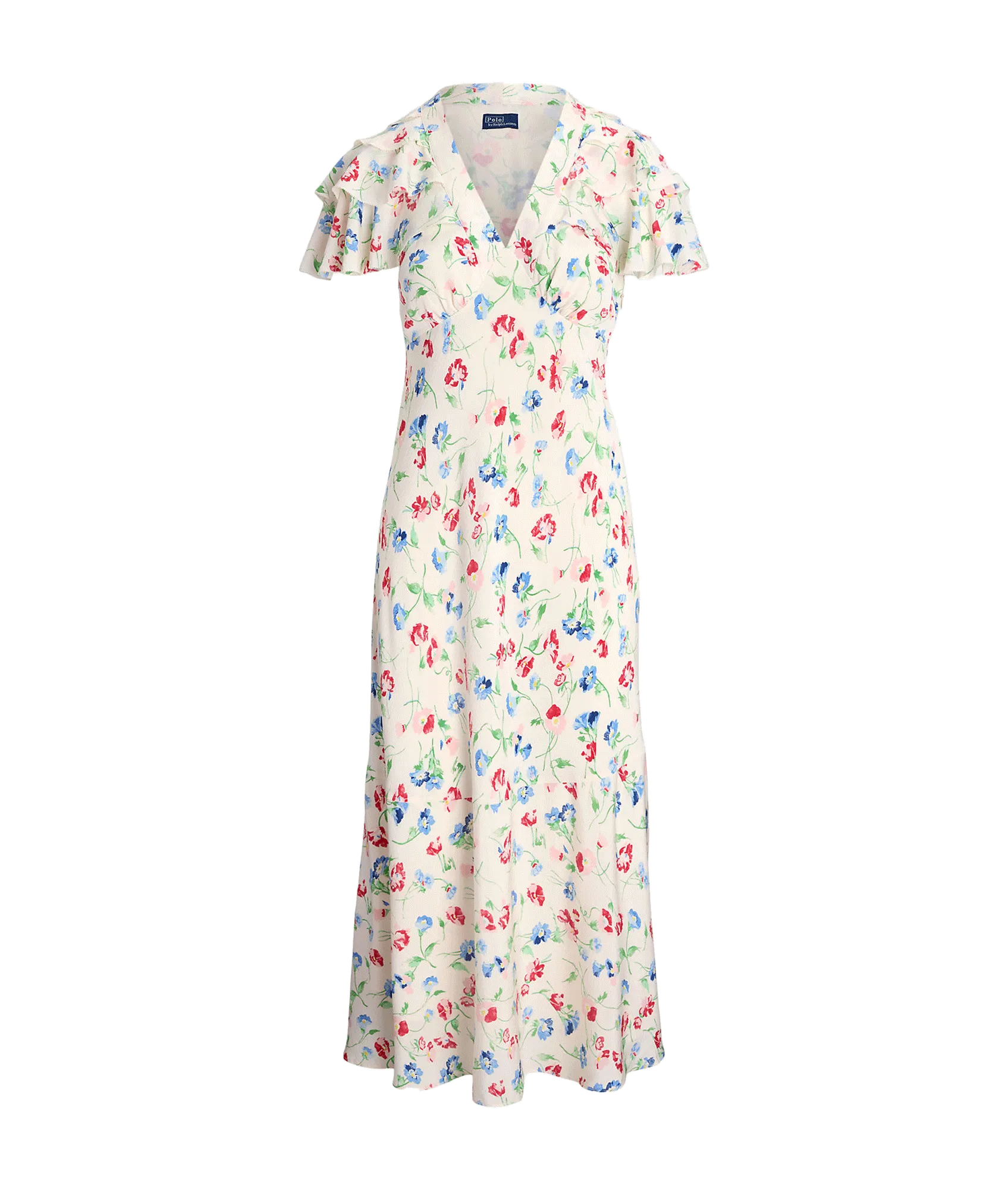 Floral Silk Crepe Dress - Multi