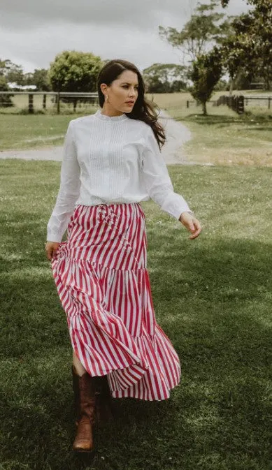 Gorgeous white Cotton Pleat shirt