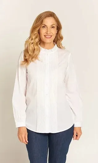 Gorgeous white Cotton Pleat shirt