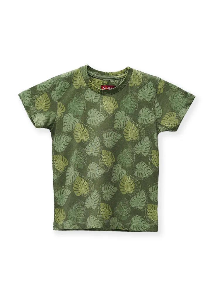 Green Printed T-Shirt