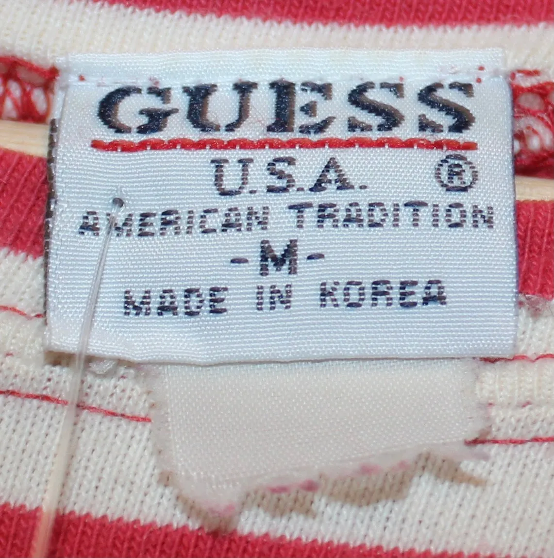 GUESS Jeans U.S.A Long-Sleeve Striped T-Shirt: M