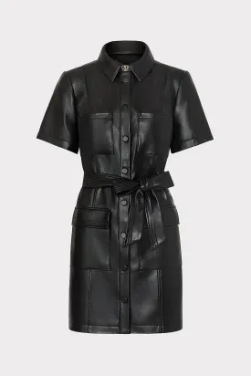 Haven Vegan Leather Mini Dress