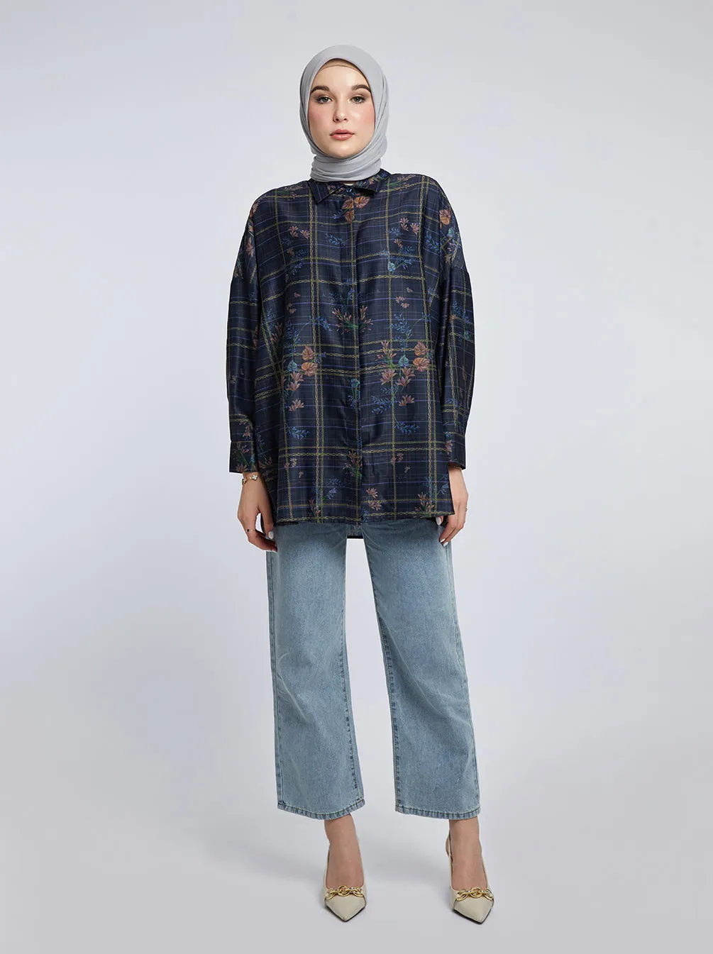 ILANA ASYMMETRICAL TOP INDIGO