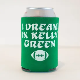 Kelly green Eagles Philadelphia can koozie, Philadelphia Eagles football gift, I dream in kelly green