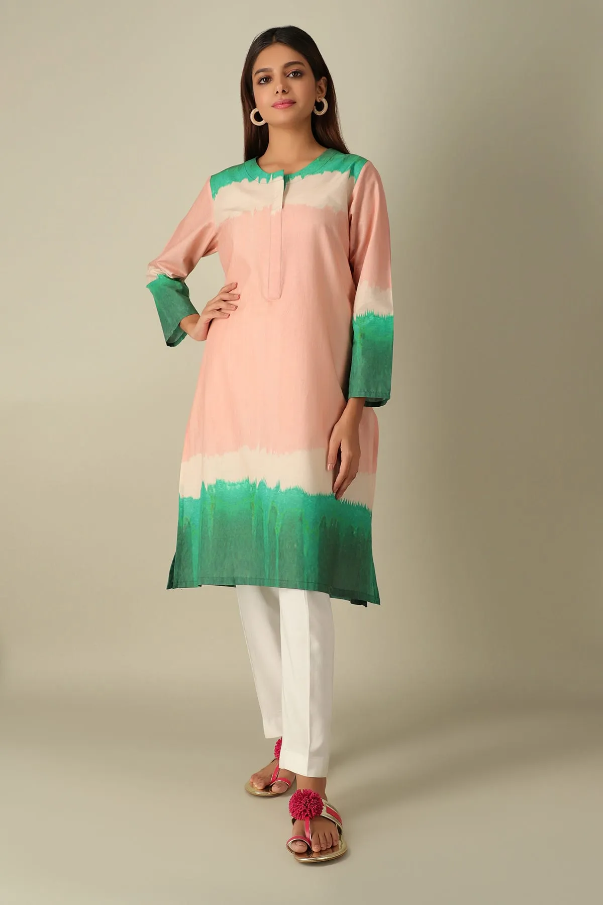 Khaadi Pink Madness Cambric Kurta