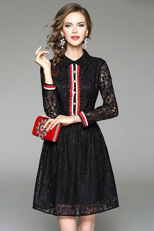 Lace Shirt Dress