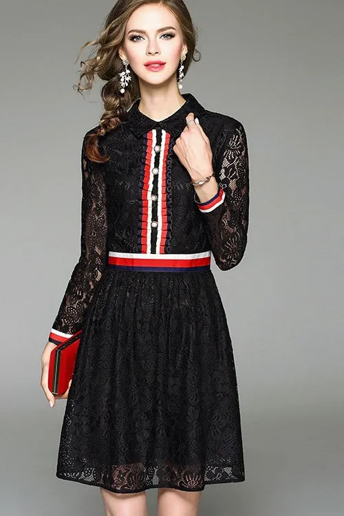 Lace Shirt Dress