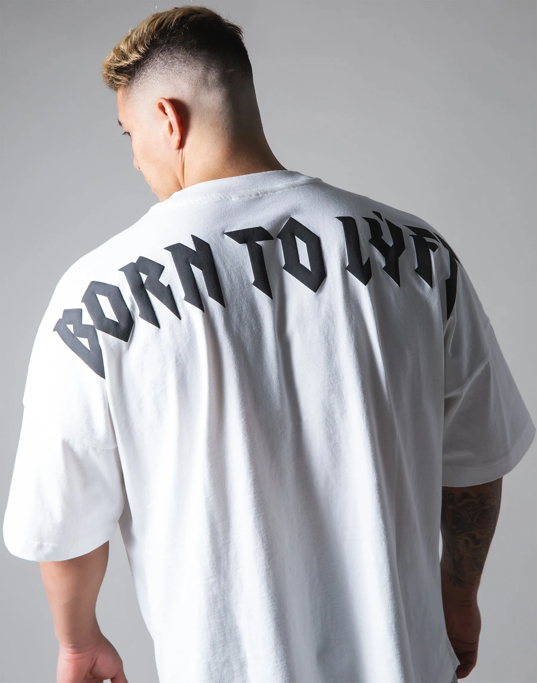 London Punk Big T-Shirt "Wide Shoulder" - White