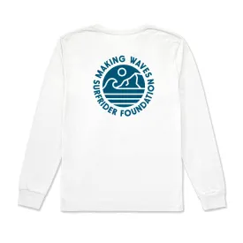 Making Waves White Long Sleeve Tee