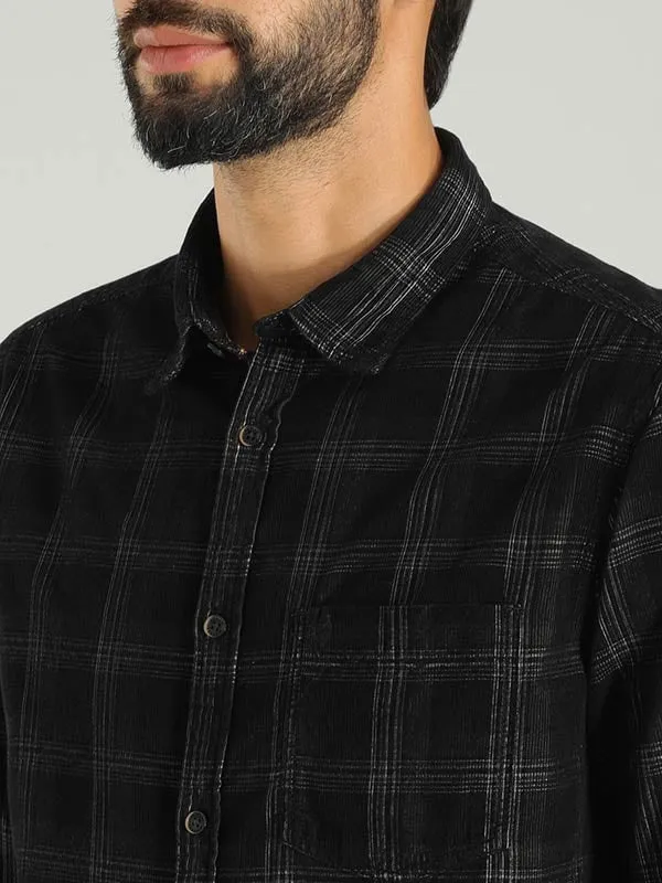 Men Checked Full Sleeve Cotton Blend Shirt