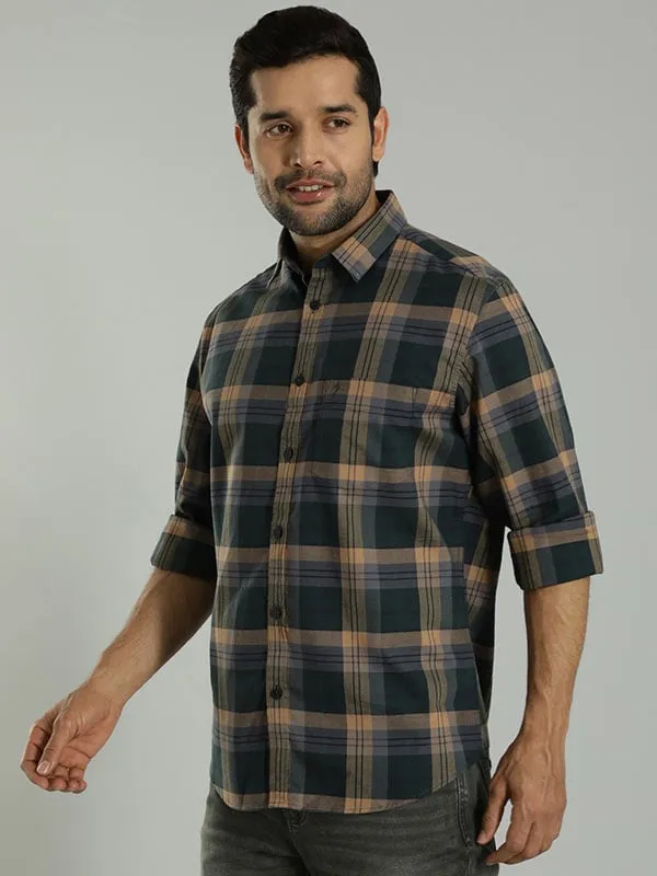 Men Checked Full Sleeve Cotton Shirt